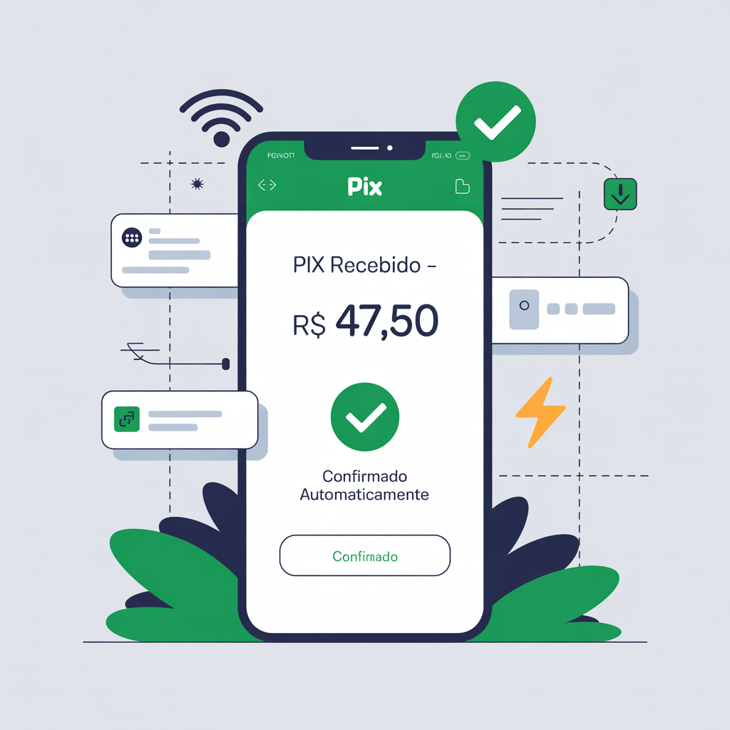 Confirmação de pagamentos PIX em tempo real